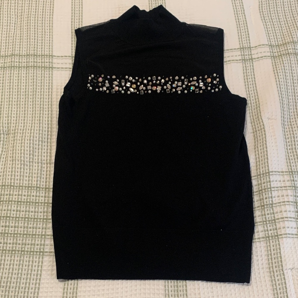Cable & Gauge Black Knit Top